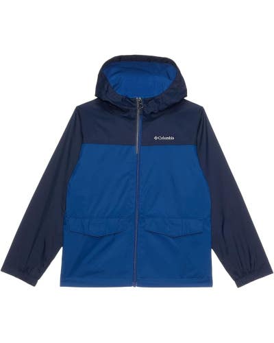 Columbia Rain-Zilla II Jacket Kids XL Navy Fleece Lined Full Zip Hooded TLW440