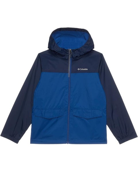 Columbia Rain-Zilla II Jacket Kids XL Navy Fleece Lined Full Zip Hooded TLW440