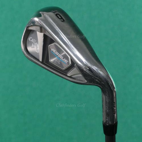 Callaway Rogue X CF18 Single 6 Iron Aldila Synergy 60IR-R Graphite Regular