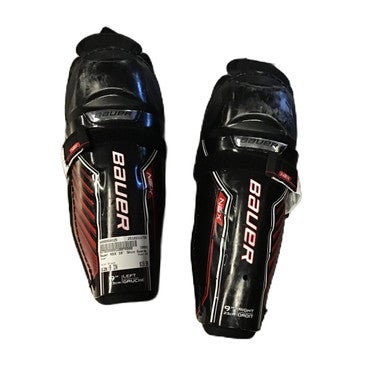 Used Bauer NSX Junior Shin Guards Black 9" 11730-S000068025