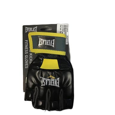 New Everlast Kickboxing Gloves Black and Yellow 11730-EVE1200030