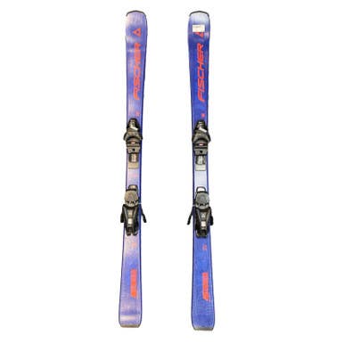 Used Fischer CURV 140 Boys DH Ski/Binding Navy Blue 140 cm 11883-S000153659