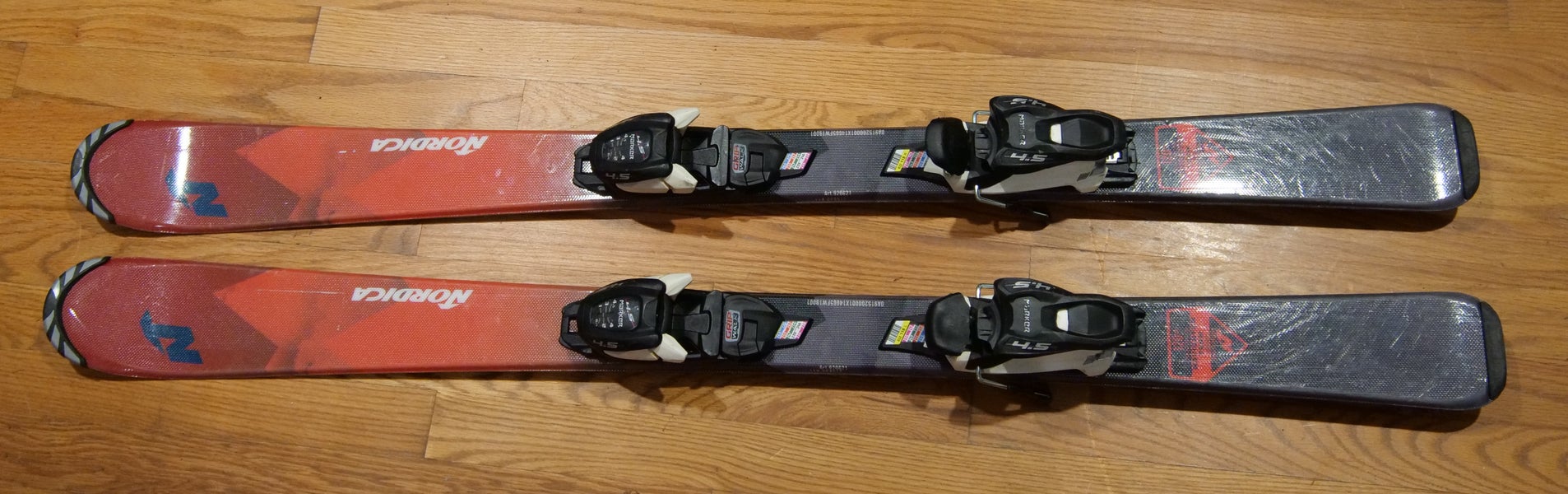 Kid's Nordica 120 cm All Mountain Navigator Team Skis With Bindings (Used)