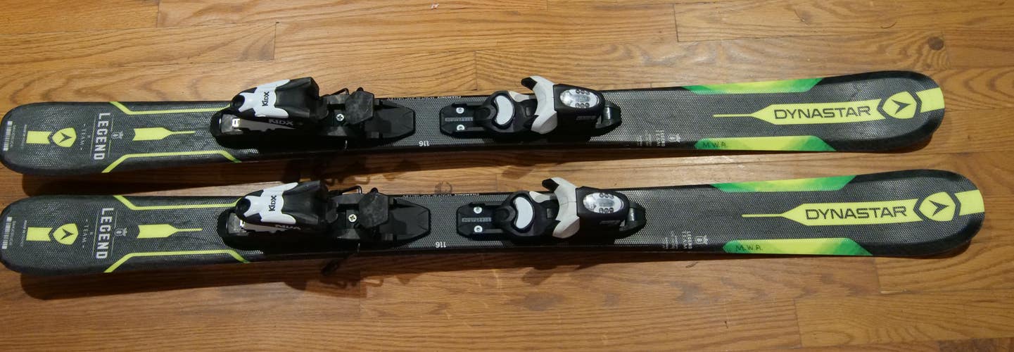Kid's Dynastar 116 All Mountain Legend team Skis With Bindings (Used)