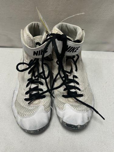 Used Nike Wrestling Shoes White Senior 9.5 11490-S000267106