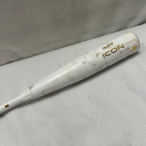 Used Rawlings ICON CARBON BB/SB USSSA 2 3/4 Bat 27" 11490-S000267099
