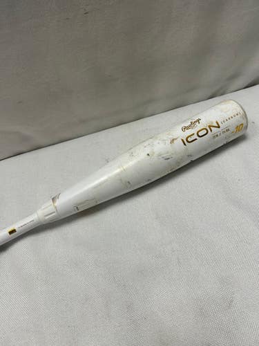 Used Rawlings ICON CARBON BB/SB USSSA 2 3/4 Bat 27" 11490-S000267099