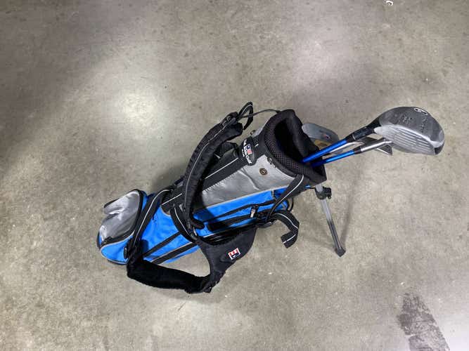 U.S. Kids UL-24 Blue Club Set 3W 6i PW Putter US Kids KidPower Junior RH +Bag