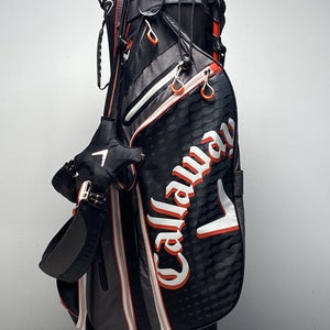Callaway Hyperlite S Stand Bag Black/Gray/Orange 5Way Divide Dual Strap Golf Bag