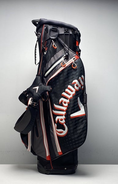 Callaway Hyperlite S Stand Bag Black/Gray/Orange 5Way Divide Dual Strap Golf Bag
