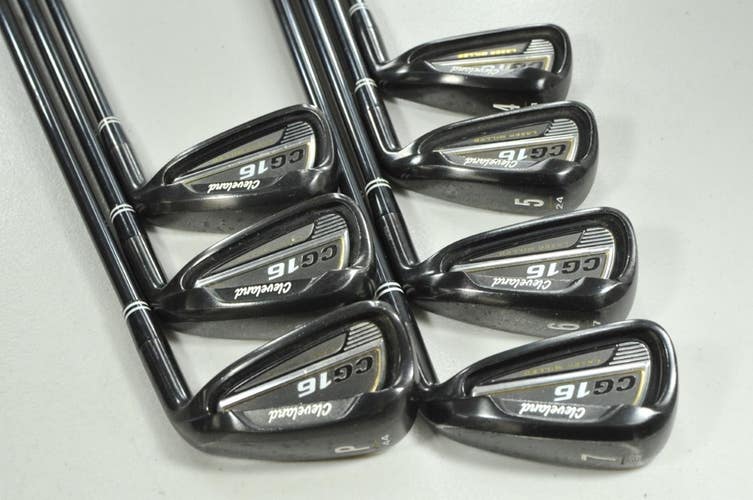 Cleveland CG16 Black Pearl 4-PW Iron Set Regular Flex Right Graphite # 205668