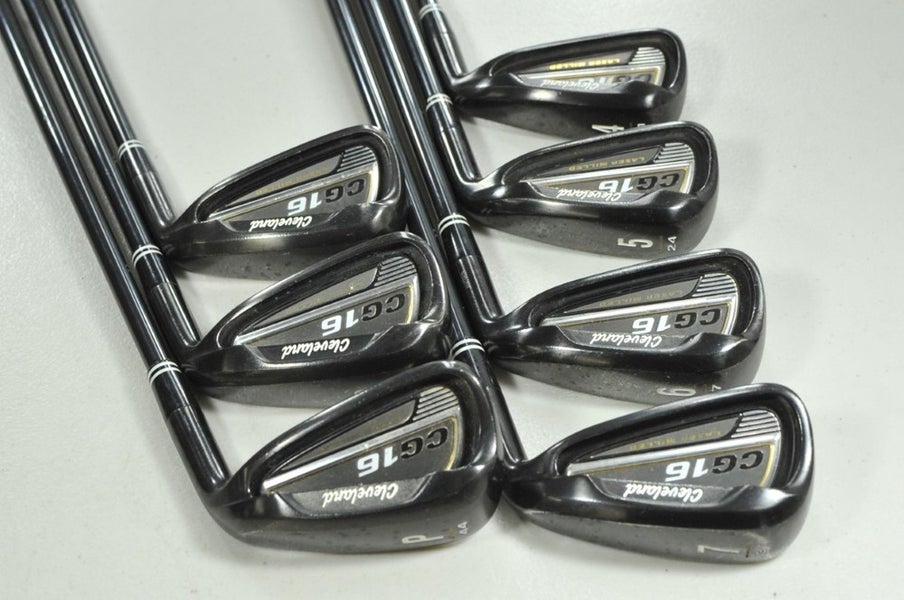 Cleveland CG16 Black Pearl 4-PW Iron Set Regular Flex Right Graphite # 205668