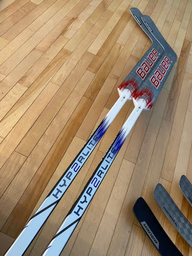 2 pack New Bauer Hyperlite2 Goalie Stick 26" Pro Stock Primeau