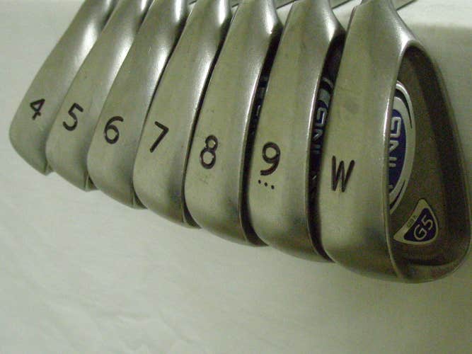 Ping G5 Irons Set 4-PW Black Dot (Graphite Vista Pro Senior) +1" LONG Golf Clubs