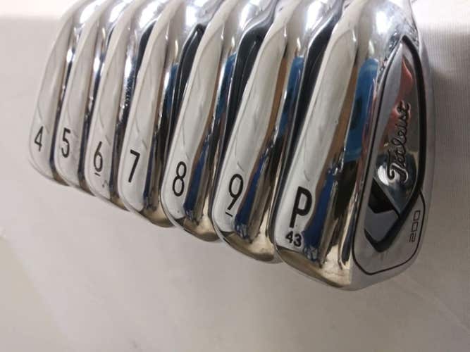 Titleist T200 Irons Set 4-PW (Steel AMT Black, Stiff) +1" LONG Forged Golf Clubs
