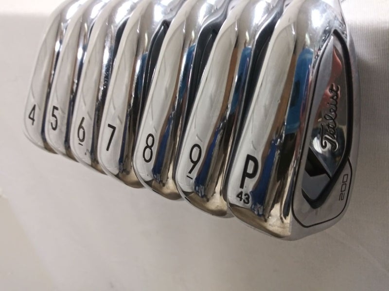 Titleist T200 Irons Set 4-PW (Steel AMT Black, Stiff) +1" LONG Forged Golf Clubs