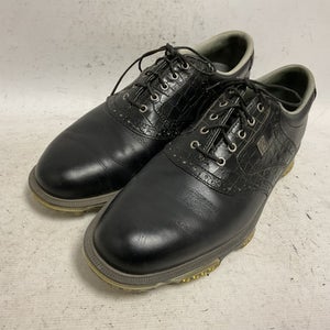 Used Foot Joy 53678 Mens Golf Shoes Black Senior 9.5 11855-S000194292