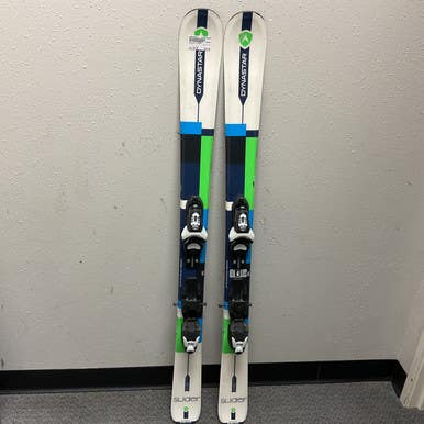 Used Dynastar SLIDER Boys DH Ski/Binding Navy Blue 128 cm 11855-S000194418