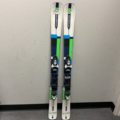 Used Dynastar SLIDER Boys DH Ski/Binding Navy Blue 128 cm 11855-S000194418