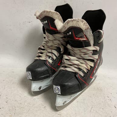 Used CCM JETSPEED FT370 Junior Hockey Skate White/Black/Red Junior 02.5 11855-S000194373