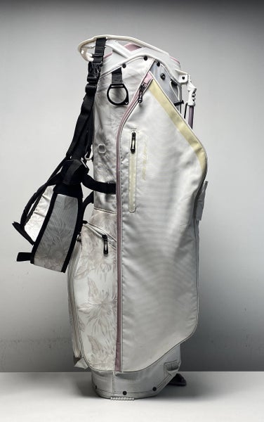 Callaway Fairway C Stand Bag White/Pink Floral 4-Way Divide Ladies Golf Bag