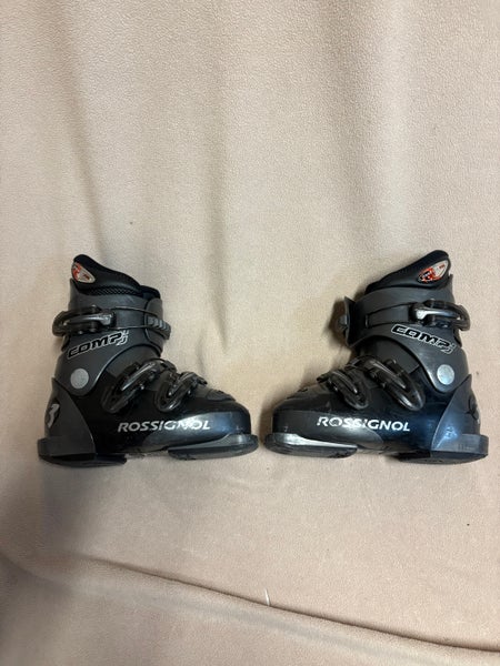 Mondo 18 & 18.5 Kid's Rossignol All Mountain Comp J Ski Boots (Used)