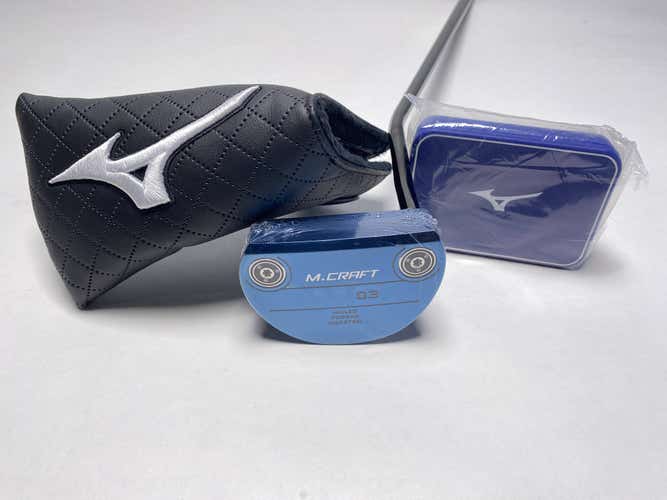Mizuno OMOI Type III Blue Putter 35" Mens RH HC NEW W/ Weights