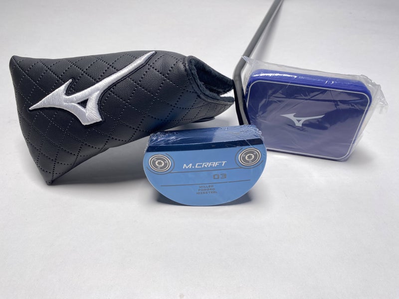 Mizuno OMOI Type III Blue Putter 35" Mens RH HC NEW W/ Weights