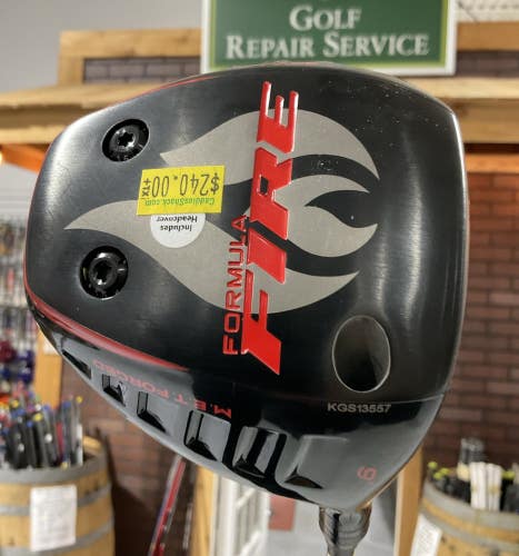 Krank Golf FORMULA FIRE 9° Driver 45" MOTORE X F3 Stiff Flex Graphite RH USED