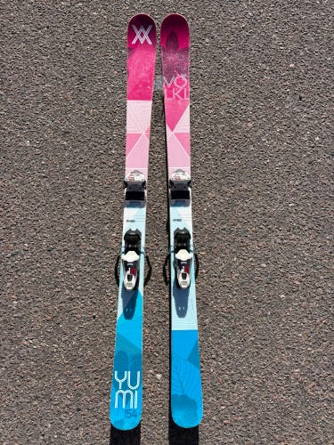 Women's 2015 Volkl Yumi 154 cm Skis | Marker TP 10 Bindings (Used)