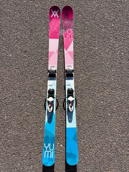 Women's 2015 Volkl Yumi 154 cm Skis | Marker TP 10 Bindings (Used)