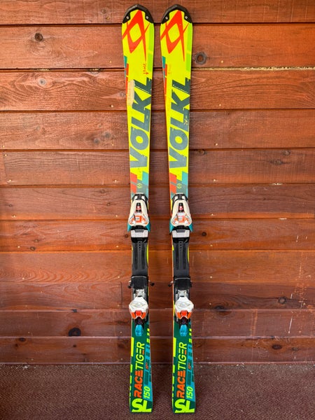 Unisex 2017 Volkl Racetiger SL 150 cm Racing Skis Max Din 12 (Used)