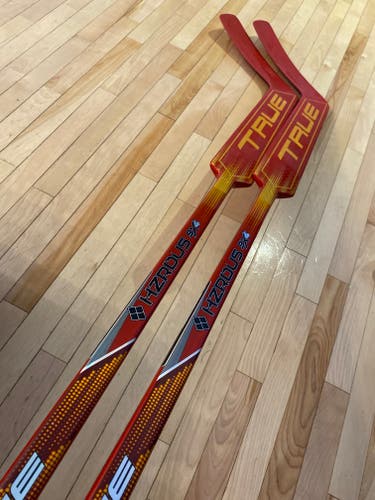 2 Pack New True Hzrdus 9x4 Goalie Stick Lundberg 25”