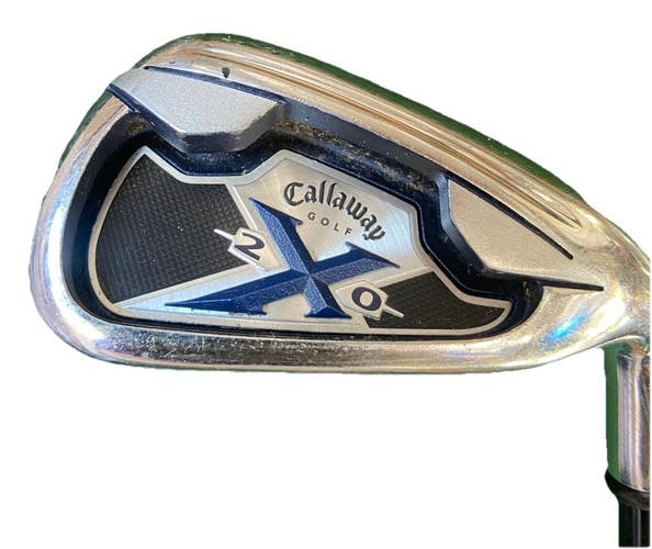 Callaway X-20 6 Iron 75g Low Kick Regular Graphite 37.5" RH Nice Factory Grip