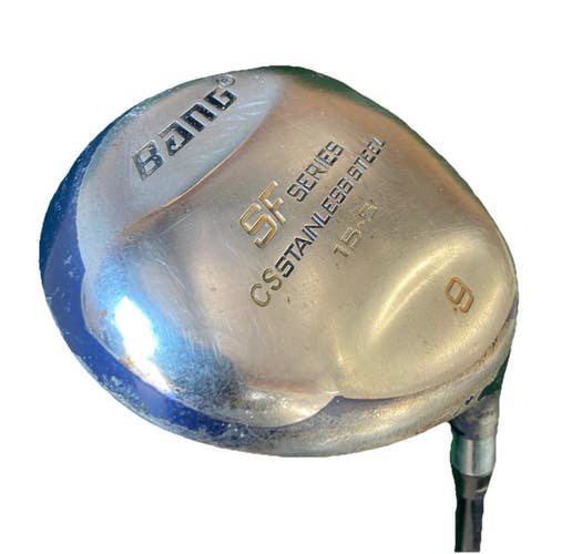 Bang Golf SF Series CS Stainless 9 Wood 27* Regular Graphite 39.75" New Grip RH