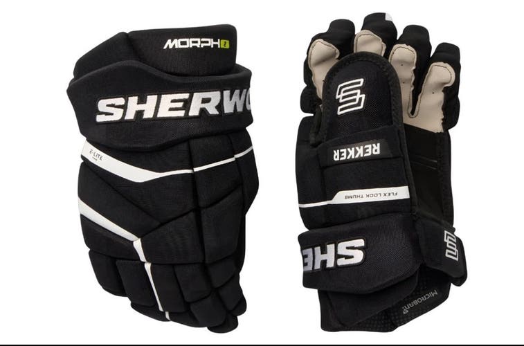 NEW Sherwood Rekker MORPH 2 Senior Hockey Player Gloves (Choose From Three Sizes)