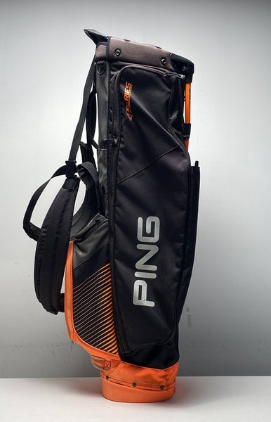 Ping 4 Series Stand Bag Black/Orange 4-Way Divide Dual Strap Golf Bag