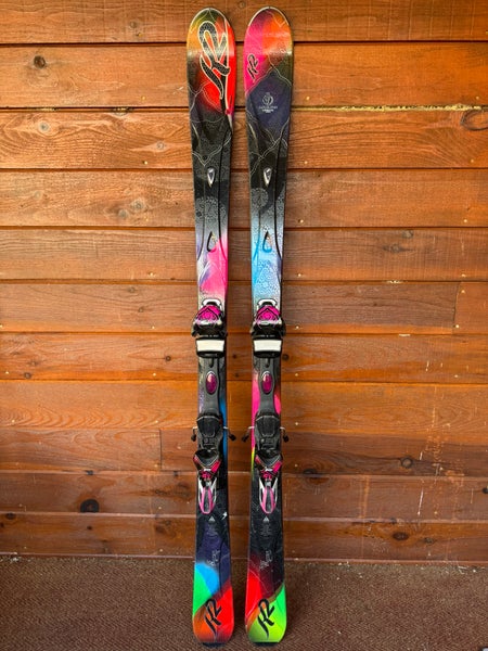 Women's K2 Super Burnin’ 153 cm All Mountain Skis With Bindings Max Din 11 (Used)
