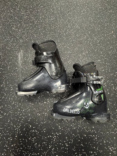 Used Dalbello GREEN MACHINE Girls DH Ski Boot Black 175 MP - Y11 11849-S000033484
