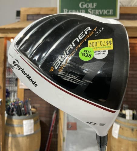 TaylorMade BURNER SUPERFAST 2.0 10.5 Driver 46" Regular Flex Graphite RH USED