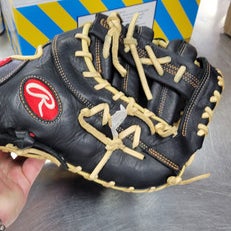 Used Rawlings GGE130SPBFB BB/SB First Base RH Throw Black 13" 11497-S000153636