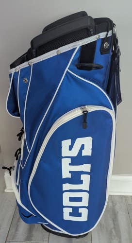 NEW Team Golf NFL Indianapolis Colts Albatross Golf Cart Bag BLUE White Light