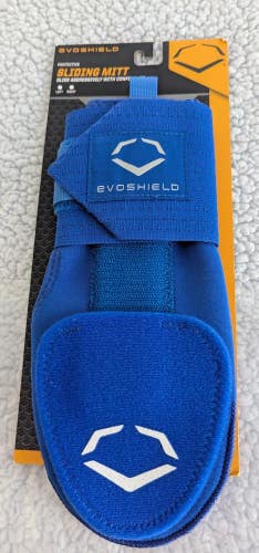 EVOSHIELD PROTECTIVE SLIDING MITT SLIDE BLUE LEFT BASEBALL WTV4054ROLT