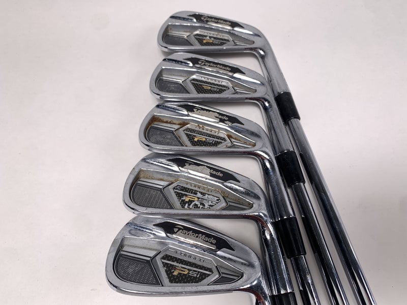 TaylorMade PSi Iron Set 4-8 True Temper Dynamic Gold S400 Stiff Steel Mens RH
