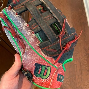 Michael Harris Game Spec 1799 Wilson A2000 LH Baseball Glove 12.75" SuperSkin spin for left handed