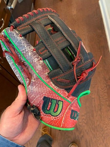 Michael Harris Game Spec 1799 Wilson A2000 LH Baseball Glove 12.75" SuperSkin spin for left handed