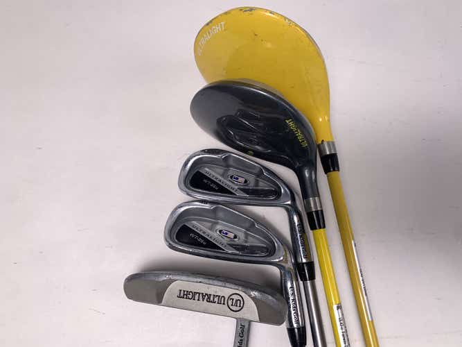 US Kids WT-25U Club Set Driver 3W 7 PW Putter Ultralight 42" Youth Graphite RH