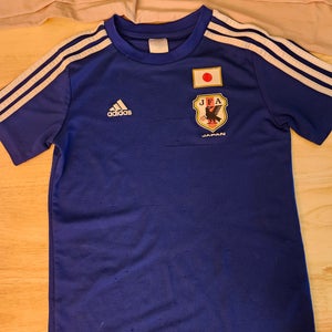 Blue Medium Kids Unisex Adidas Jersey (Used)