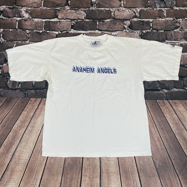 Vintage Anaheim California Angels Logo Athletic 1990s T-Shirt MLB Rare Mens L