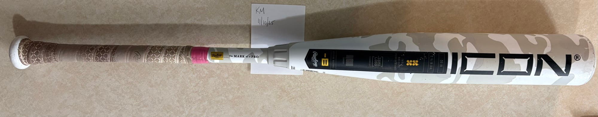 2025 Rawlings Icon Composite USSSA Certified Bat (-8) 22 oz 30" (Used)